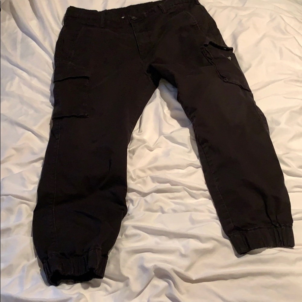 Black Levi denim cargo pants